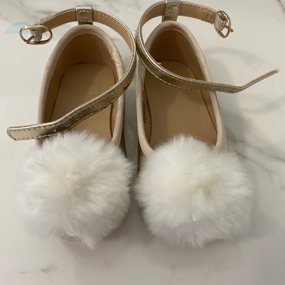 Toddler girls Gold janie and jack dress.